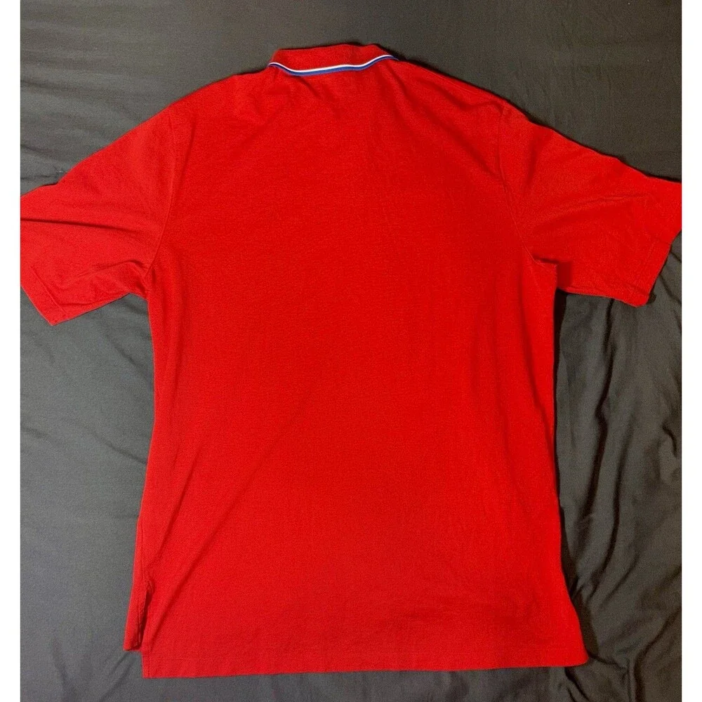 Ralph Lauren Polo 100% Cotton Golf Shirt Red Men's Size Large